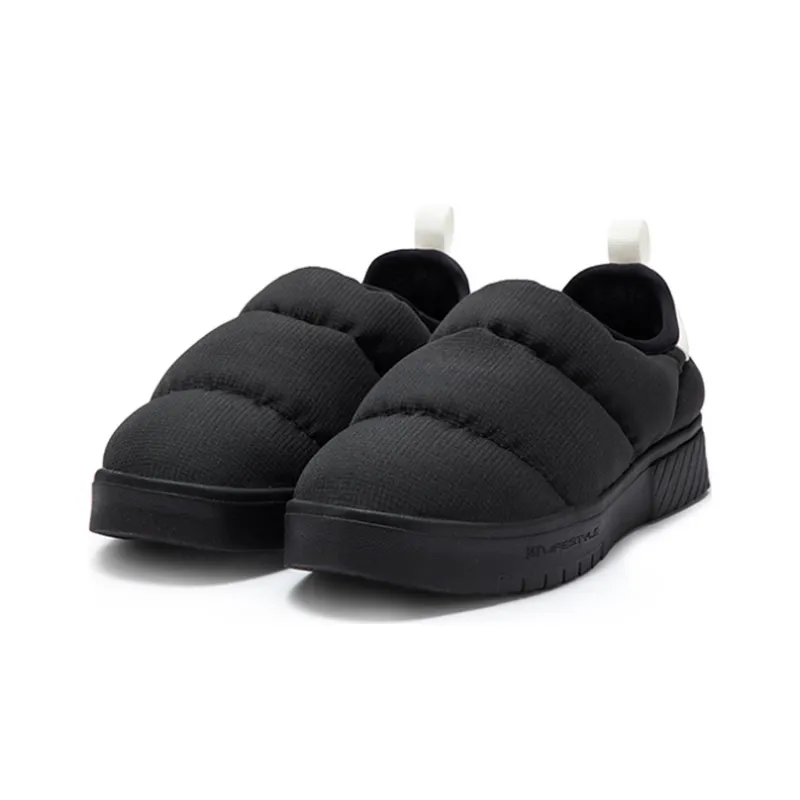 361° Warm Slip Resistant Low Top Skateboard Shoes Women's Black-2