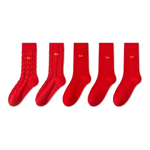 MIIOW Mid Calf Socks Women's 5 Pack