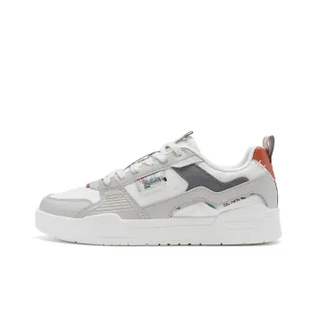 XTEP New Year Collection Slip Resistant Low Top Skateboard Shoes Men's Gray White