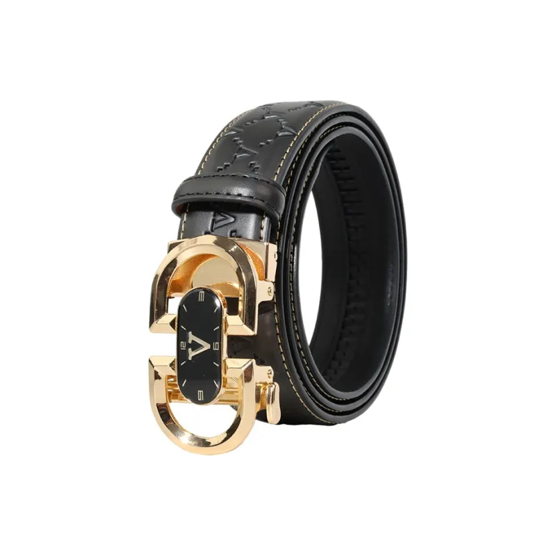 NINE NAIL Cow Leather Genuine Leather Men's Belt Men's Width 3.5cm-19