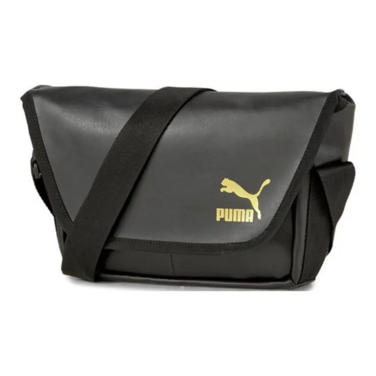 PUMA Artificial Leather Messenger Bag, Crossbody Bag, Shoulder Bag Regular Unisex Black-2