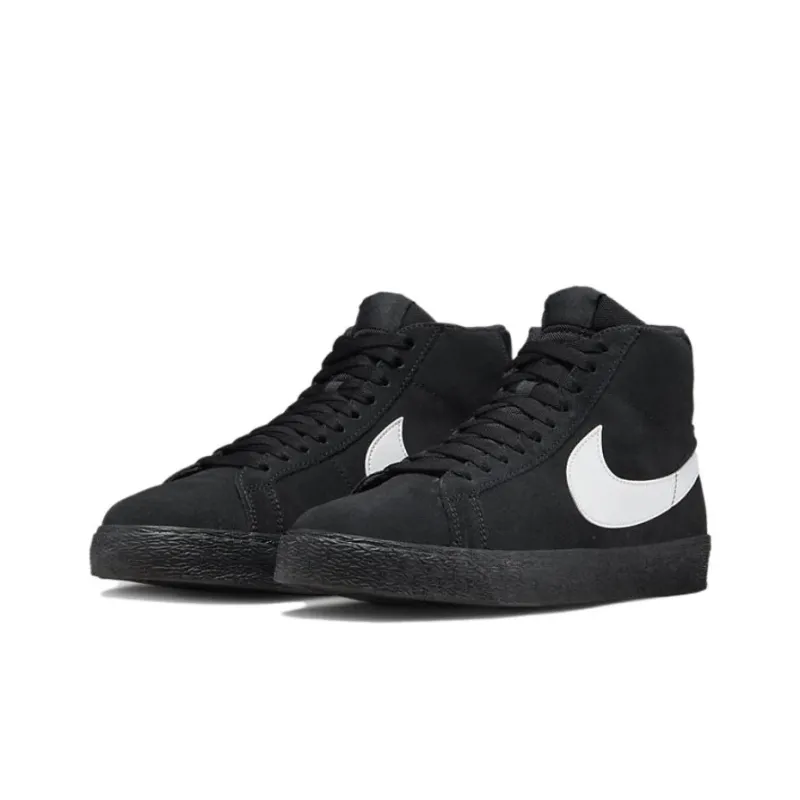 Nike Sb Zoom Blazer Mid Black White-2