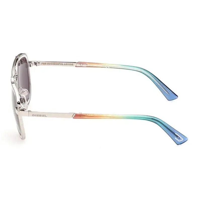 DIESEL Aviator Sunglasses Men's Silver-2
