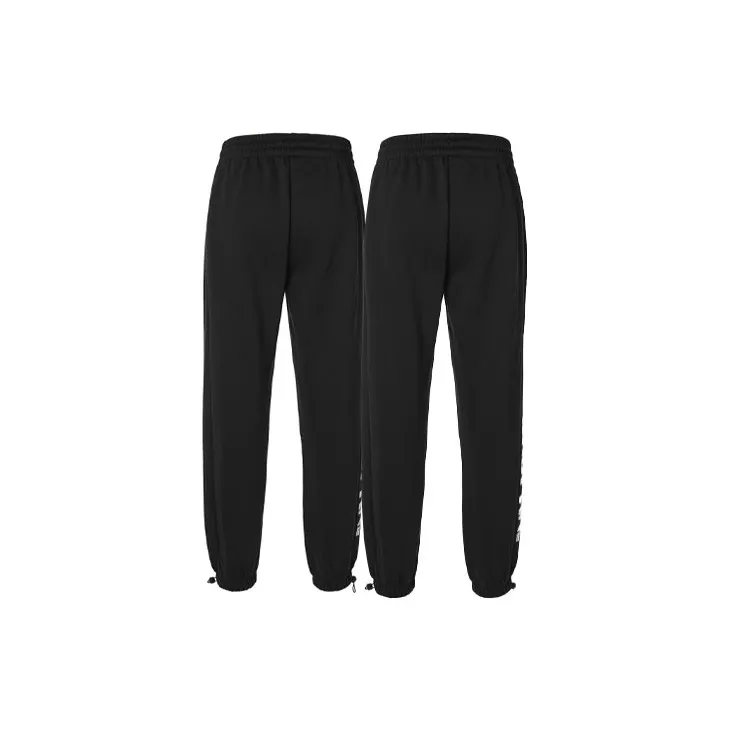 LiNing Sports Basketball Collection Knitted Sweatpants Men's 2 Pack Black-1