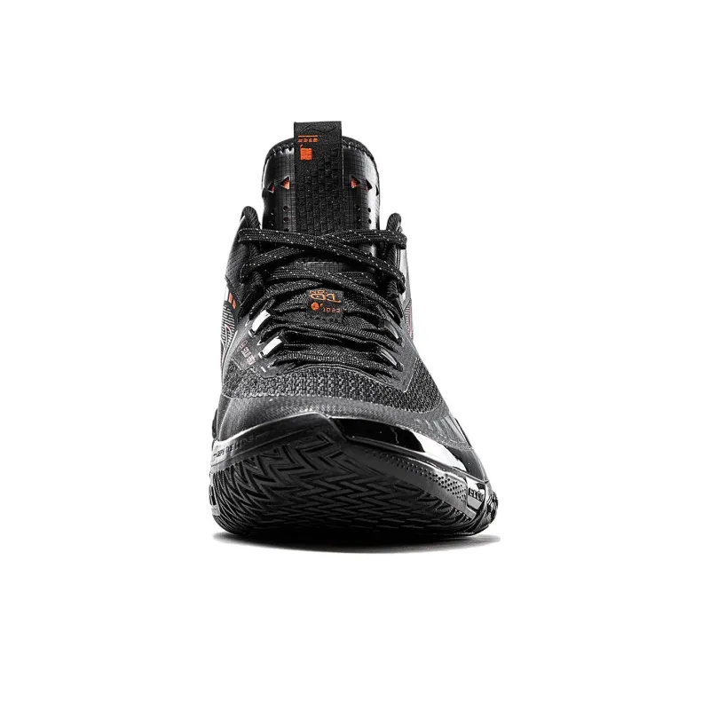 LINING Basketball Shoes Men High Top Black-4