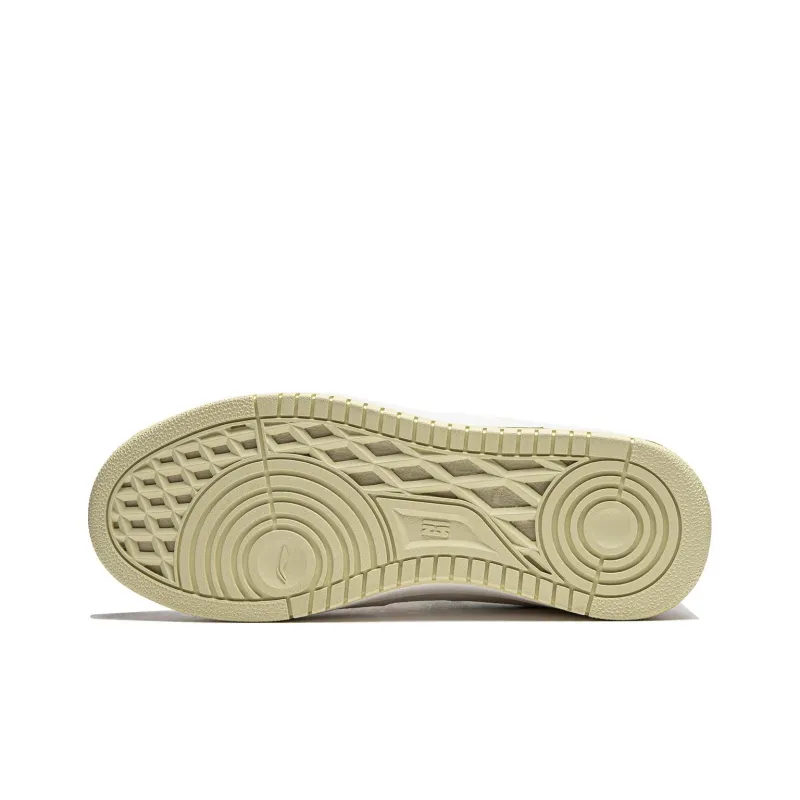 LiNing Tianji Slip Resistant, Abrasion Resistant, Lightweight, Breathable Low Top Skateboard Shoes Women's White Green-6