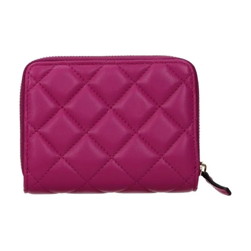 VERSACE Leather Wallet Women's Fuchsia-1