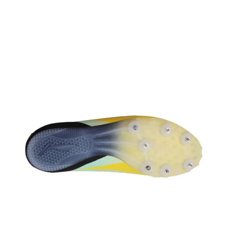 LiNing Cushioning Wear Resistant Low Top Running Shoes Unisex Black Yellow-4