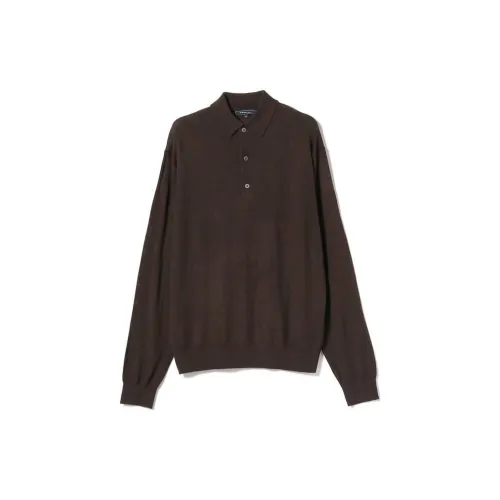 Beams Polo Shirts Men Dark Brown