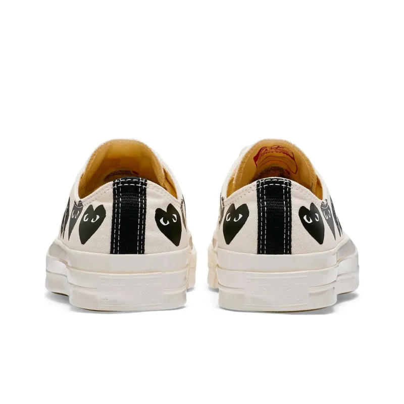 Chuck 70 Comme Des Garçons Play X Converse Low 'Multi Heart Milk Black'-3