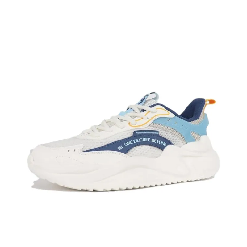 361° Cushioning Wear-Resistant Low-Top Casual Shoes Men's Blue White-1