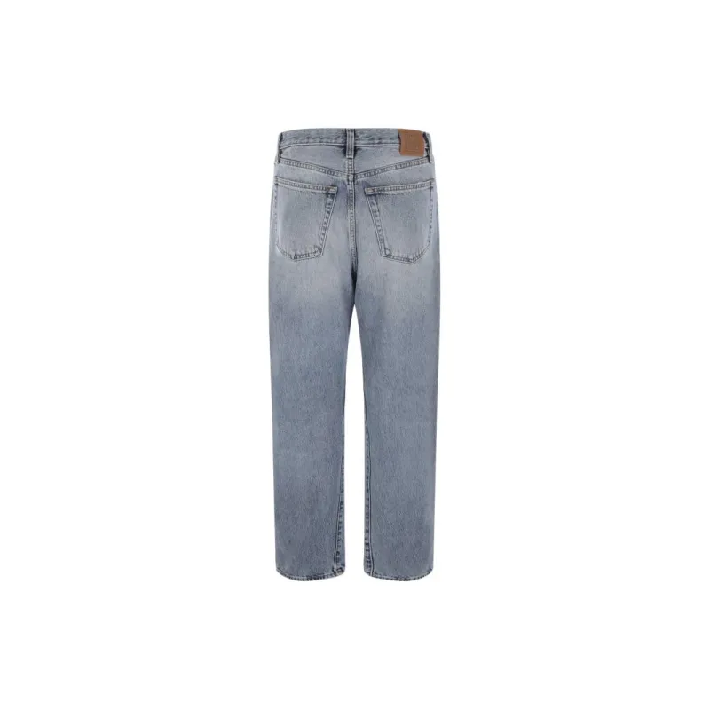 TOTEME Logo Patch Straight Leg Jeans-1