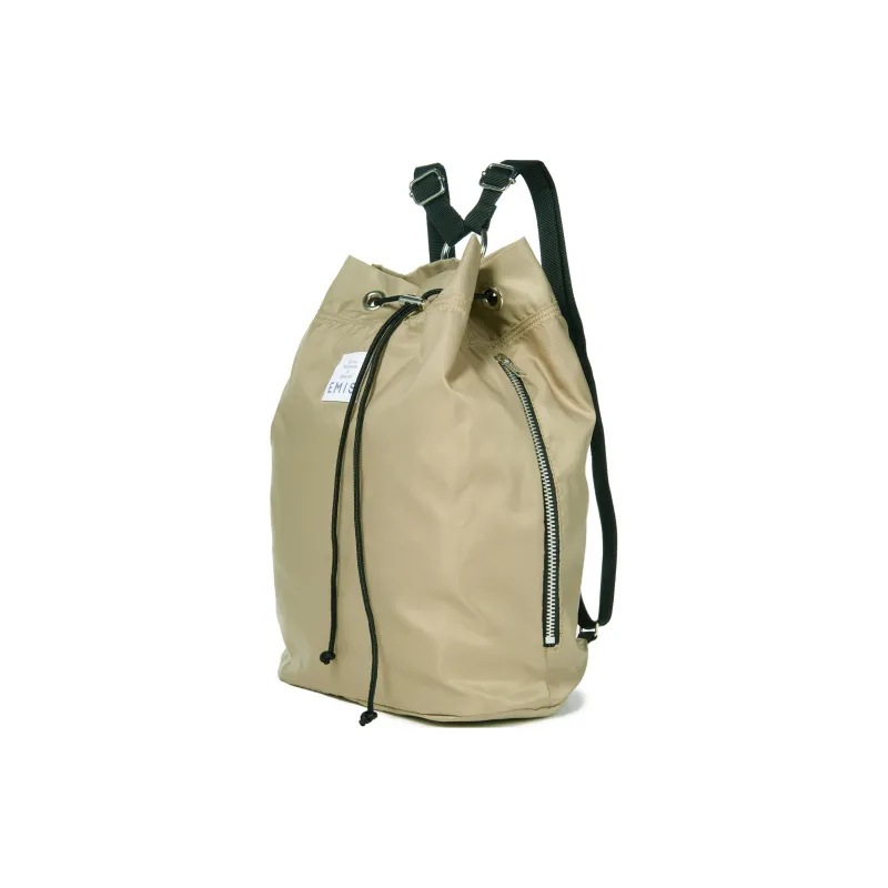 Emis Polyester Backpack Mini Unisex Beige-1