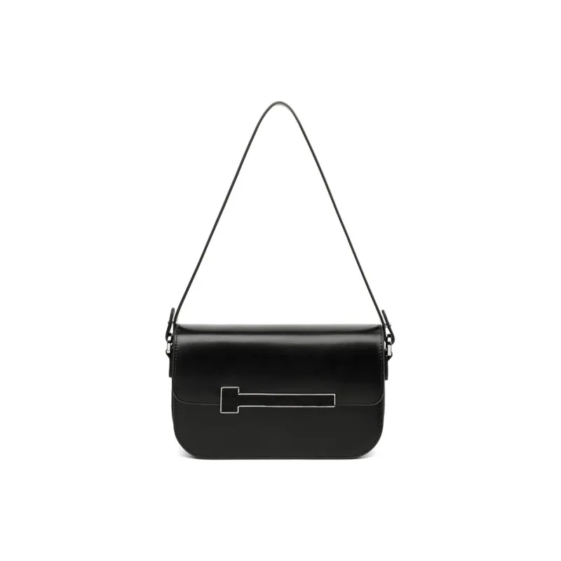 Teenmix Cow Leather Tofu Bag Small Square Bag Underarm Crossbody Bag, Shoulder Bag Regular Women's Brown/Black/Red-21