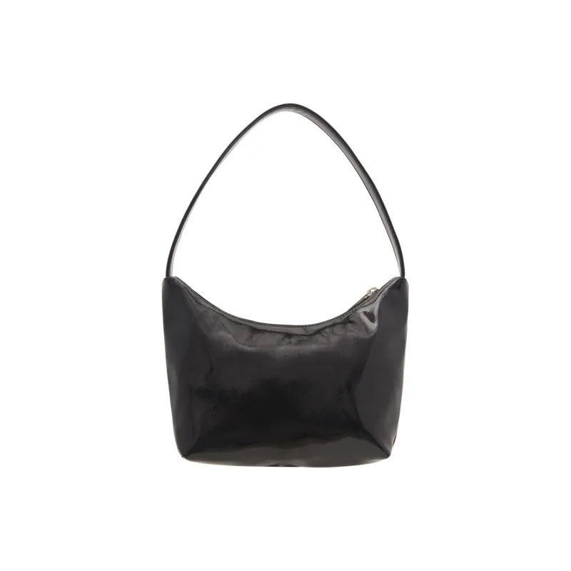 Emis Polyurethane Vagabond Bag Shoulder Bag Women's Black-2