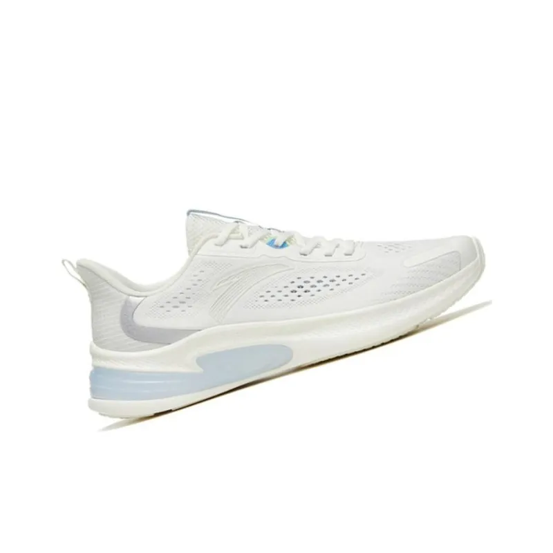 Anta Running Collection Anti Slip Wear Resistant Low Top Running Shoes Men's White Blue-1