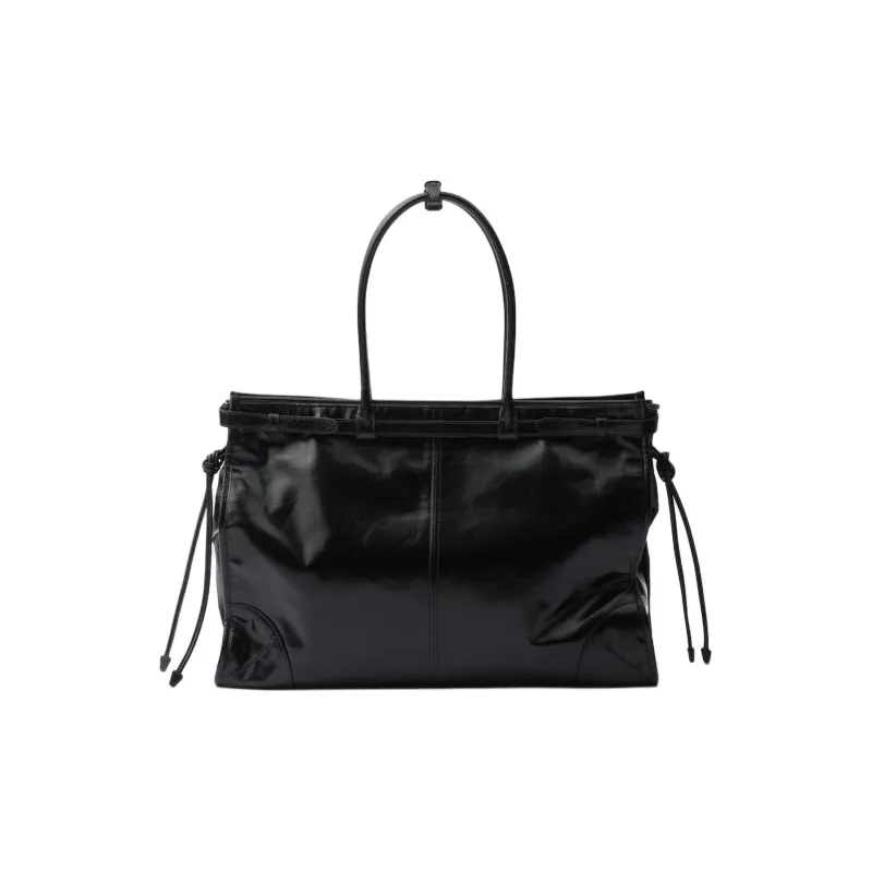 PRADA Soft Leather Shoulder Bag, Crossbody Bag, Handbag Tubas Women's Black-2