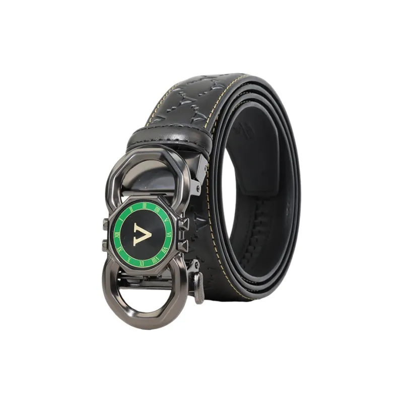 NINE NAIL Cow Leather Genuine Leather Men's Belt Men's Width 3.5cm-6