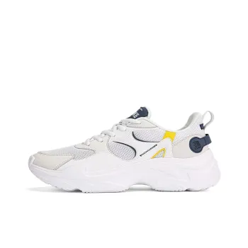 Erke Cushioning, Slip Resistant, And Breathable Low Top Running Shoes Men's White Gray