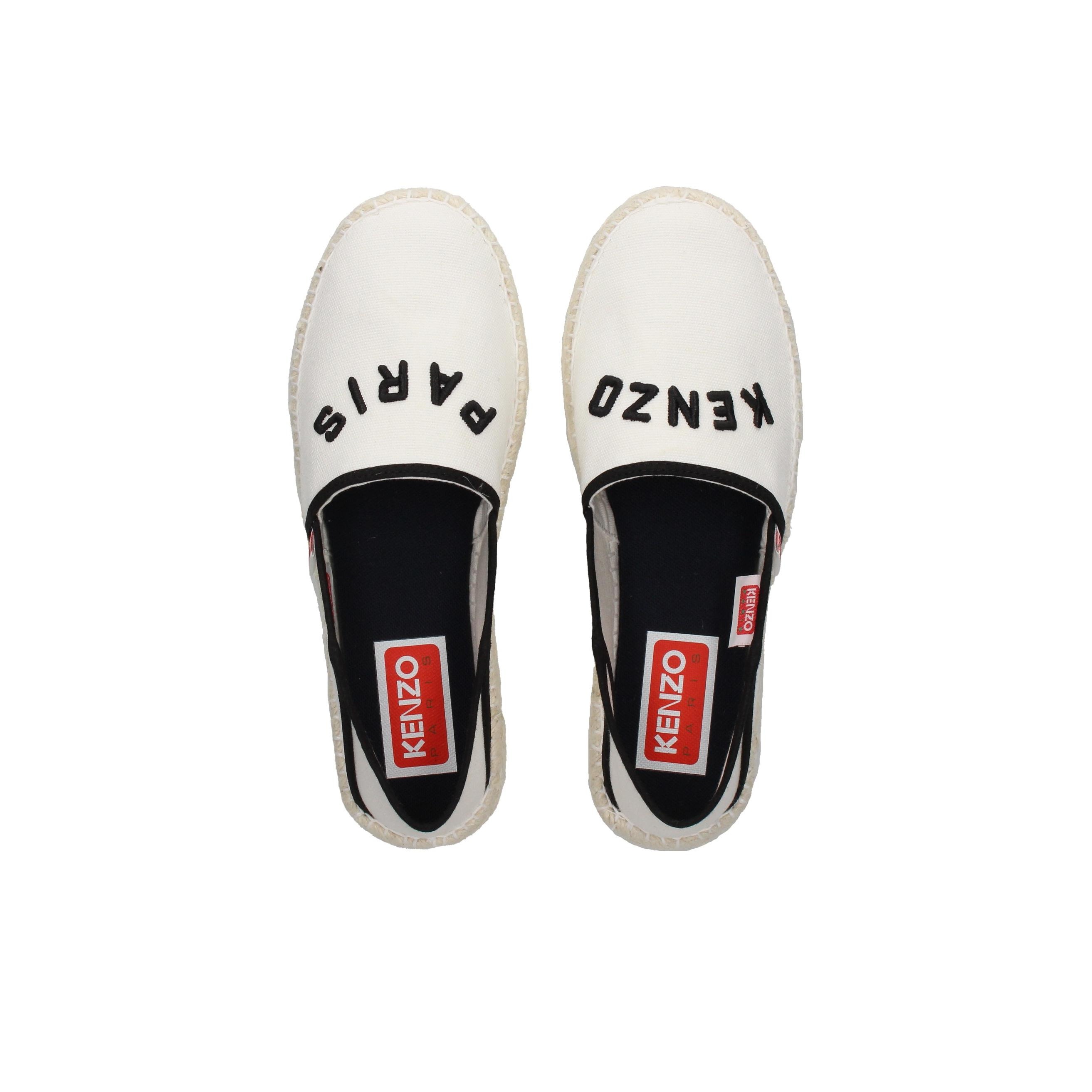 KENZO Logo embroidered Organic cotton Espadrilles Women s POIZON