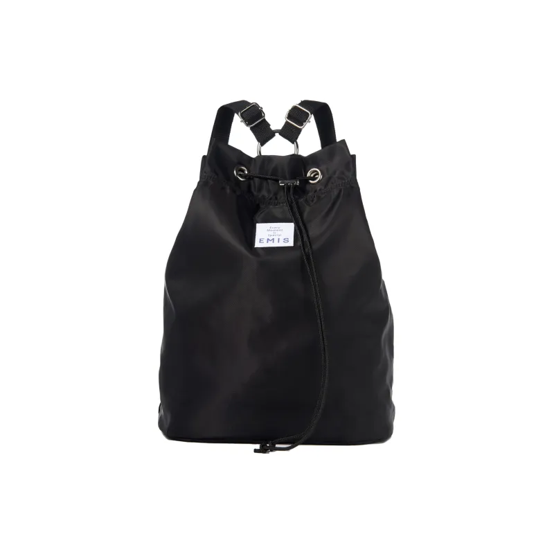 Emis Polyester Backpack Mini Unisex Black-0