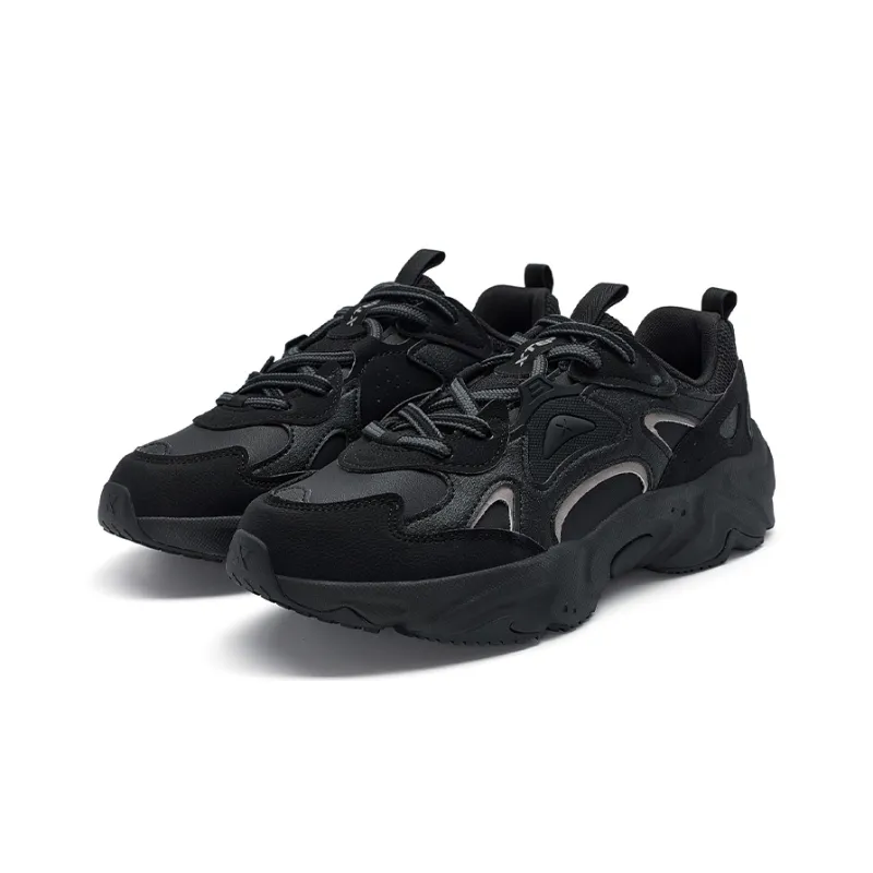 XTEP New Year Collection Slip Resistant Low Top Casual Shoes Men's Black-4