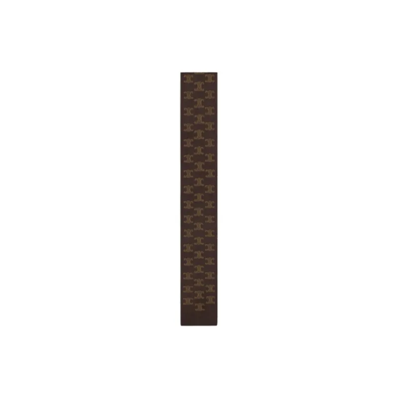 CELINE Silk Scarves Women's Brown-0