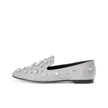 Giuseppe Zanotti Dalila Bijoux Glitter Loafers Women's