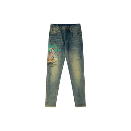 C'N'C Jeans Men Denim Blue