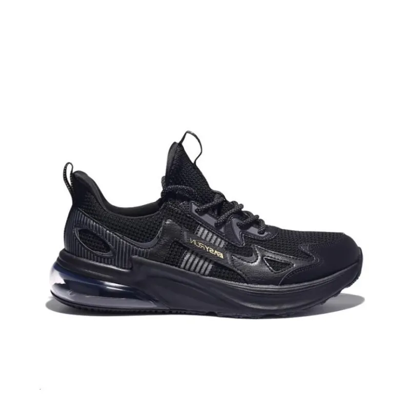 QIAODAN Cushioning Low Top Running Shoes Men's Black-1