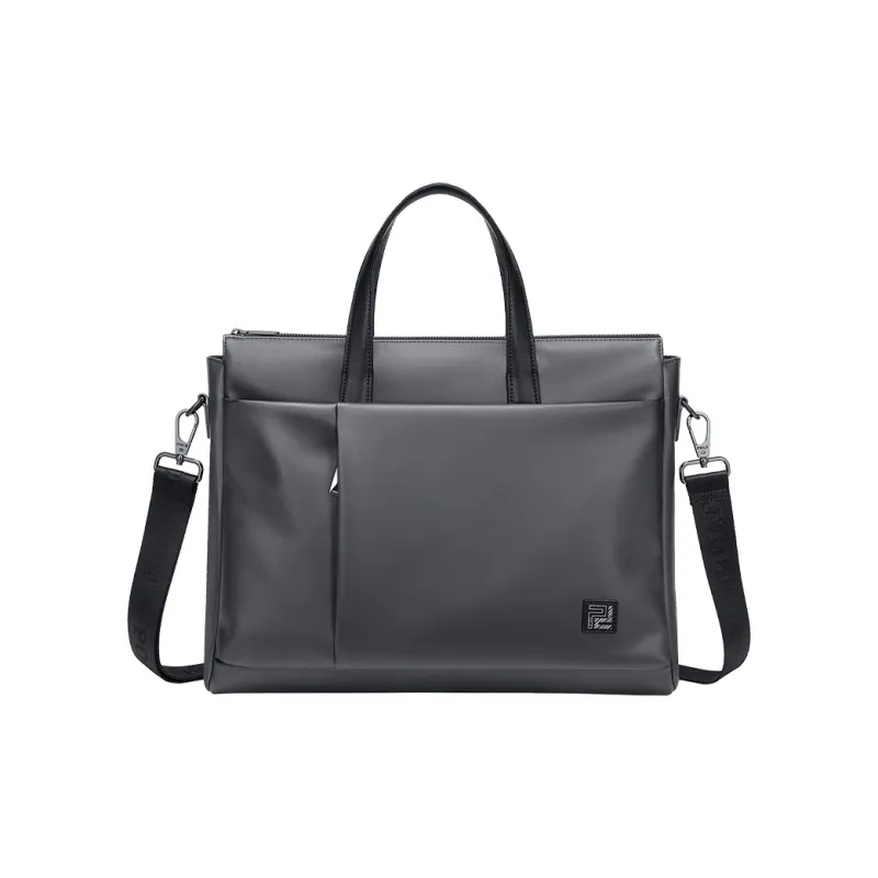 POLO Synthetic Leather Crossbody Bag Briefcase Tubas Men's Black/Gray-10