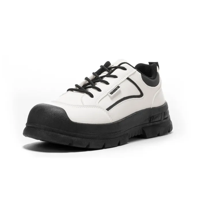 Warrior Anti Slip And Wear Resistant Balance Low Top Casual Shoes Women's White Black-1