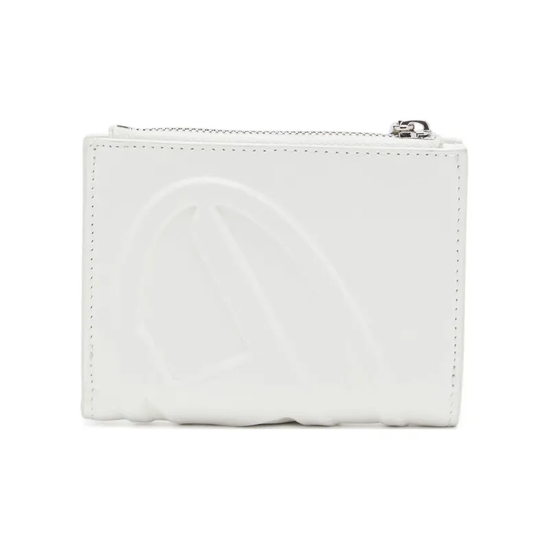DIESEL Cow Leather Wallet Small Size Women's White-1