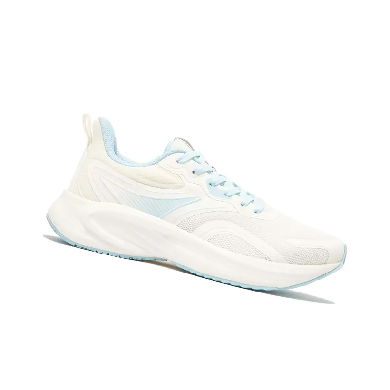 361° Cushioning Anti-Slip And Wear-Resistant Low-Top Running Shoes Women's White Blue-1