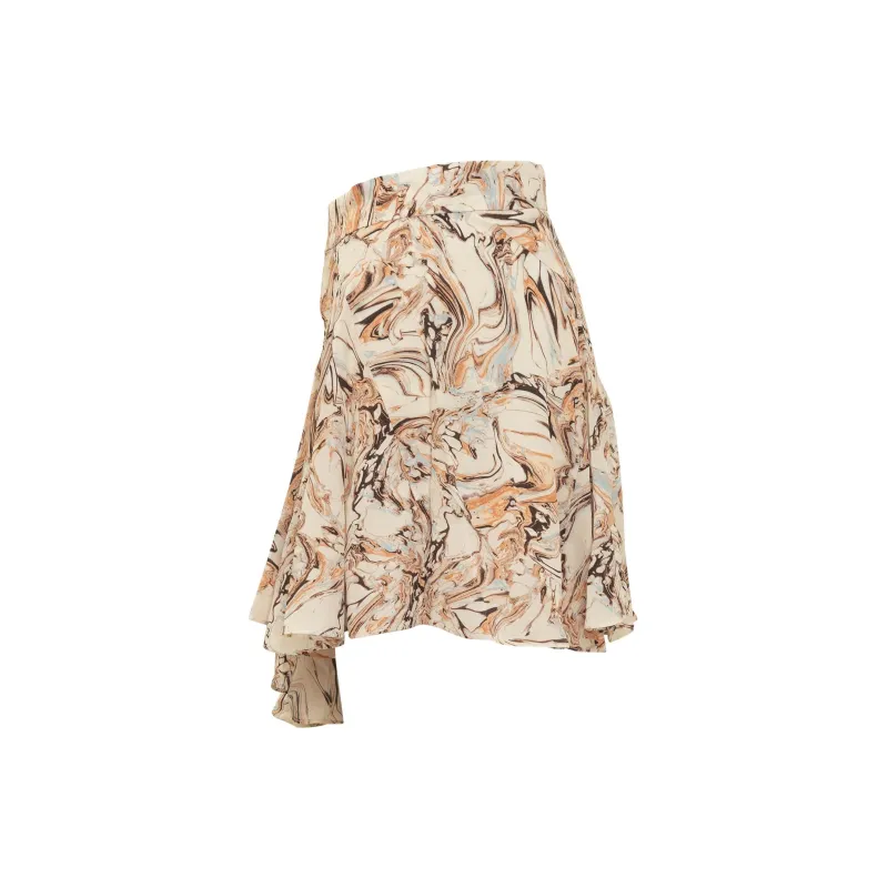 ISABEL MARANT Teyana High-Waisted Ruffled Skirt-2