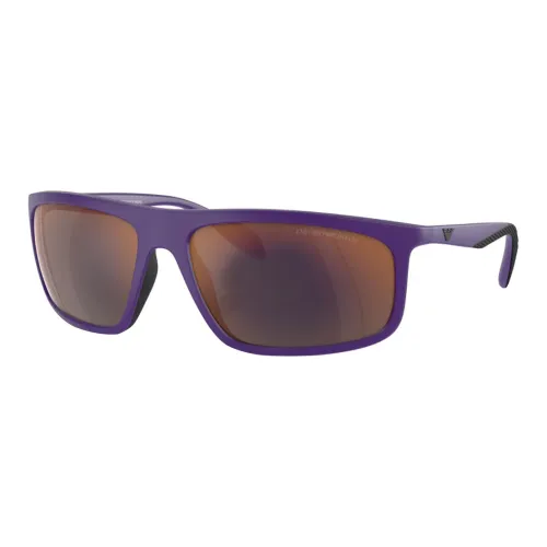 EMPORIO ARMANI Inetta To Irregular Shape Sunglasses Men's Purple