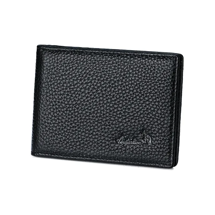 AUGTARLION Cow Leather Document Holder With Card Slot And Card Holder Regular Men's Black-2