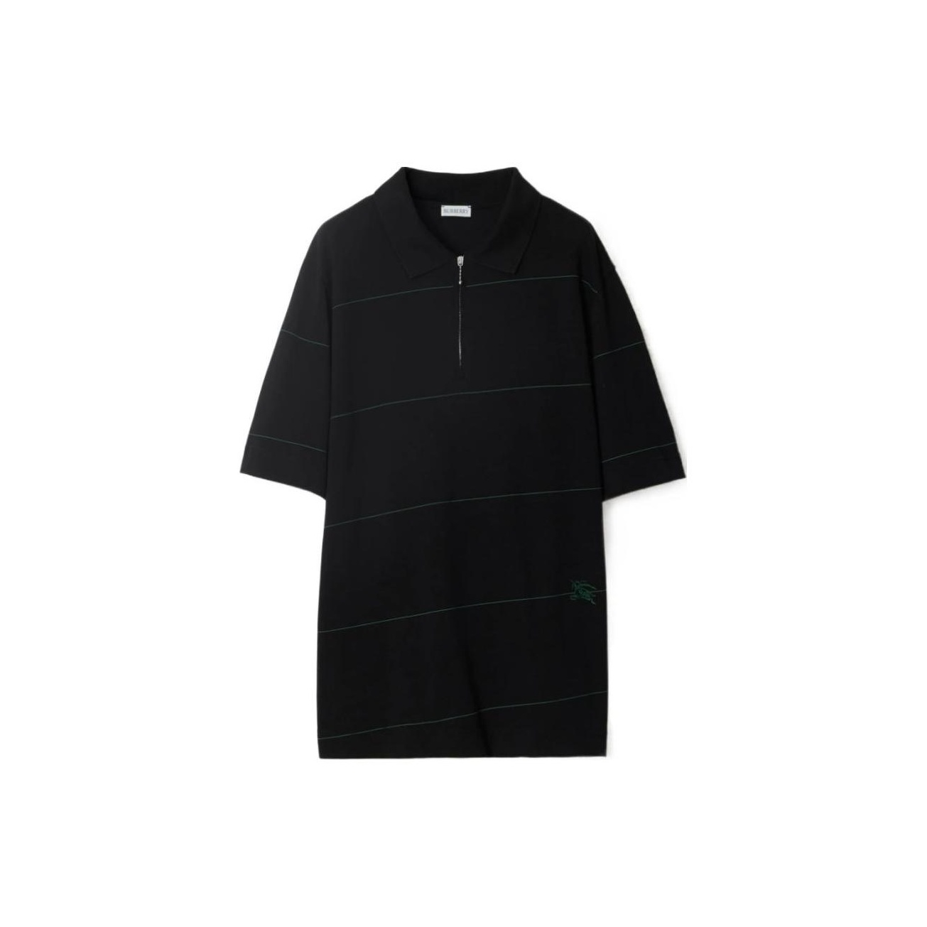 【送料&関税込】Burberry Polo Shirt With Logo Patch Burberry logo-patch Cotton Polo Shirt | Black | FARFETCH