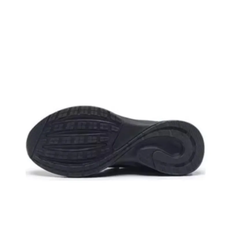 QIAODAN Anti-Slip Wear-Resistant Low-Top Running Shoes Men's Black Silver-4