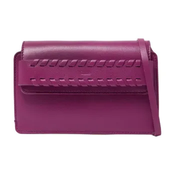 Chloe Nappa Leather Shoulder Bag Crossbody Bag Women's Shiny Purple