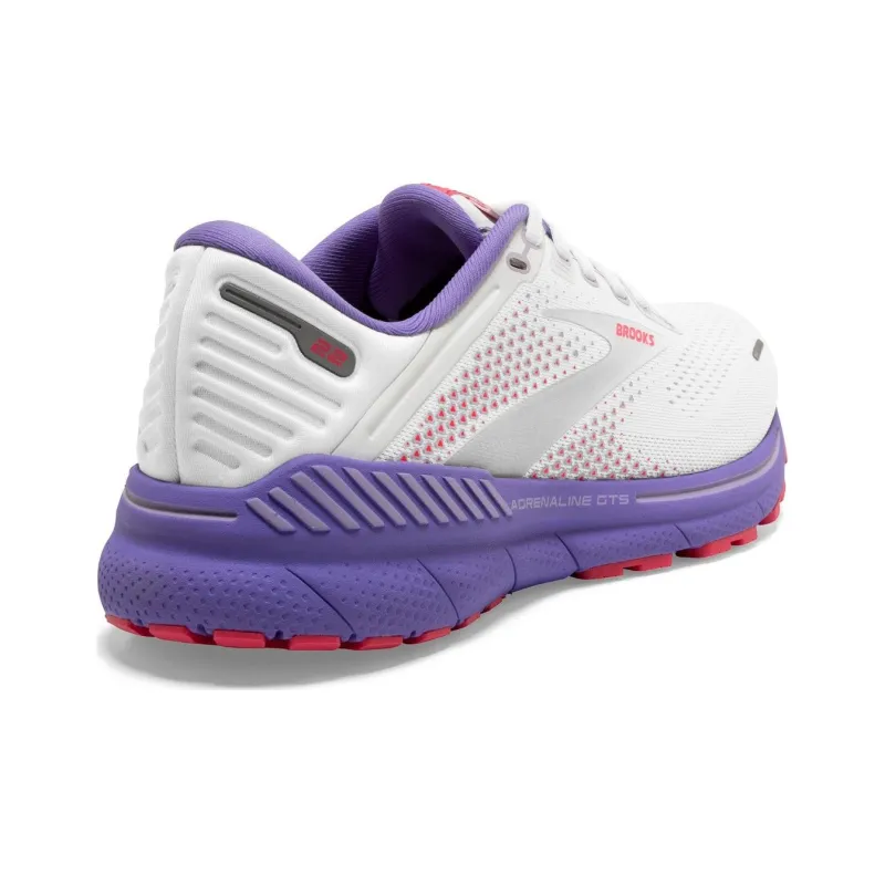 Brooks Adrenaline GTS Slip Resistant Low Top Casual Running Shoes Women's Gray Purple-2