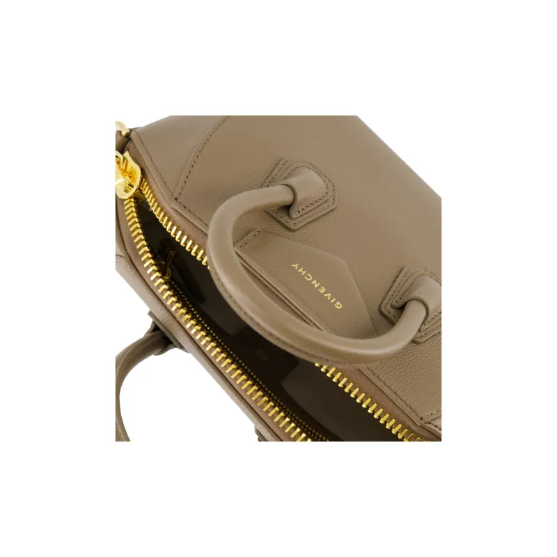 Givenchy Antigona Grain Leather Shoulder Bag, Crossbody Bag, Handbag Women's Taupe-2