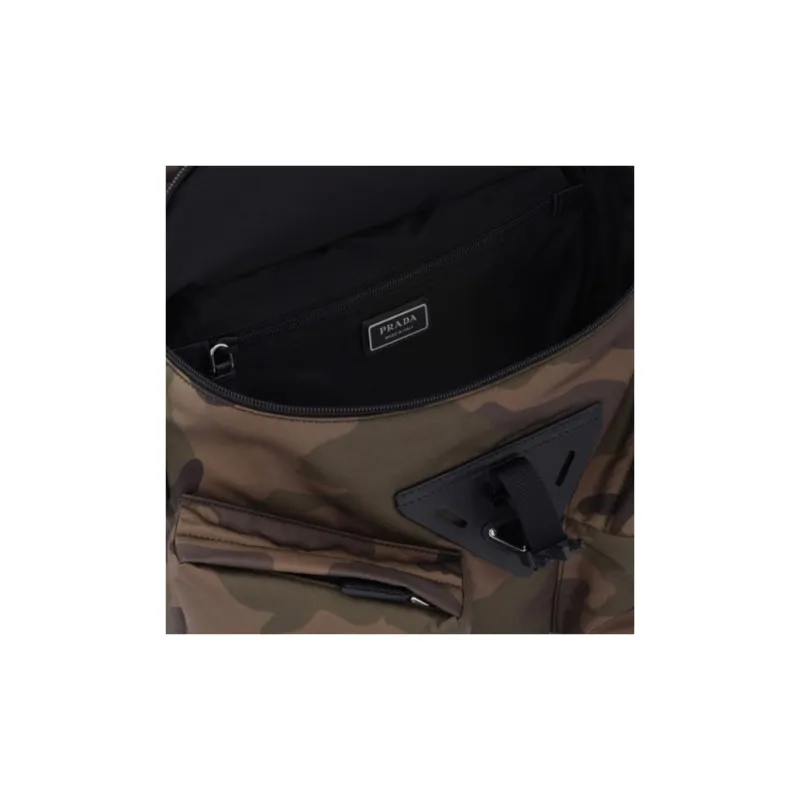 PRADA Re-Nylon Recycled Polyamide Crossbody Bag Shoulder Bag Men's Dark Brown-4