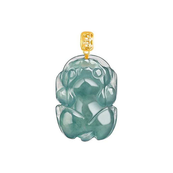 Seven Little Craftsmen Ice Glutinous Jadeite Pendants Women's-3