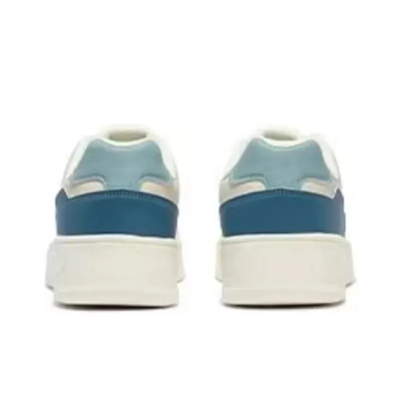 361° Abrasion Resistant Height Increasing Low Top Skateboard Shoes Men's Feather White/Original Blue-2
