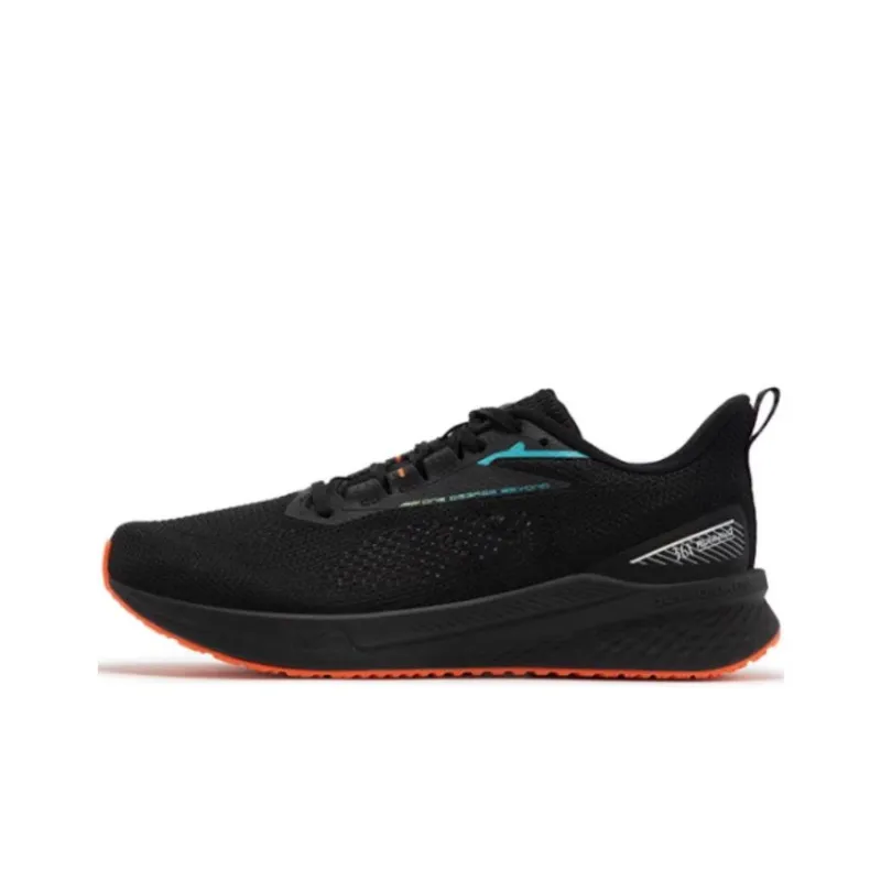 361° Cushioning Slip Resistant Low Top Running Shoes Men's Obsidian Black-0