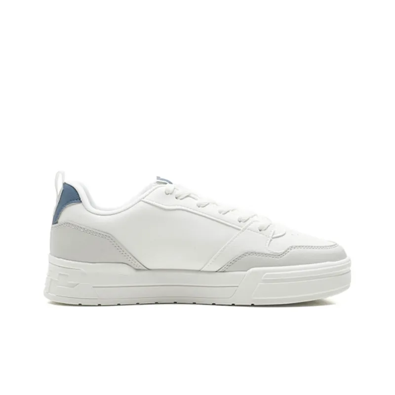 XTEP Street Play Collection Anti-Slip And Wear-Resistant Lightweight Low-Top Skateboard Shoes Men's White Gray Blue-1