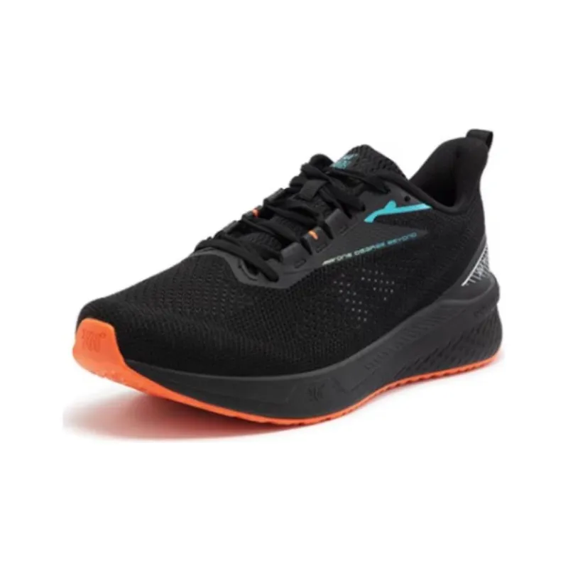 361° Cushioning Slip Resistant Low Top Running Shoes Men's Obsidian Black-1