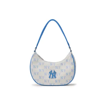 MLB Polyester Shoulder Bag Handbag Regular Unisex White & Blue