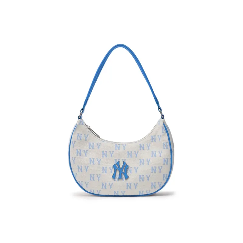 MLB Polyester Shoulder Bag Handbag Regular Unisex White & Blue-0
